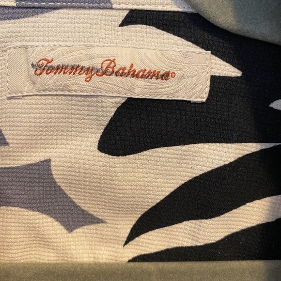 Tommy Bahama Black and Gray Floral Shirt - Picture 3 of 5